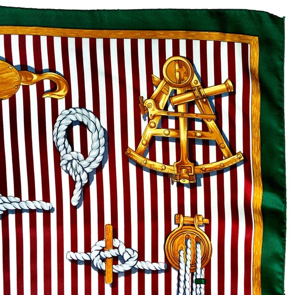 Nautical Scarf Made in Korea | 35” - Picture 6 of 8